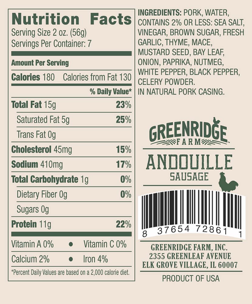 full-circle-all-natural-andouille-sausage-12-oz-nutrition-information-innit