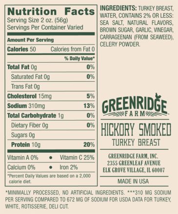 Hickory Smoked Turkey Breast Greenridge Farm,Lunches For Kids