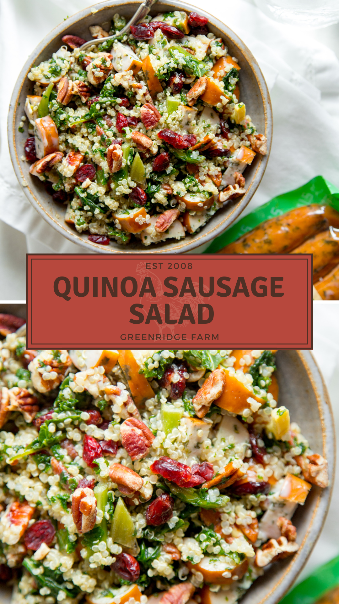 Greenridge Farm | Quinoa Sausage Salad | Dinner Recipe