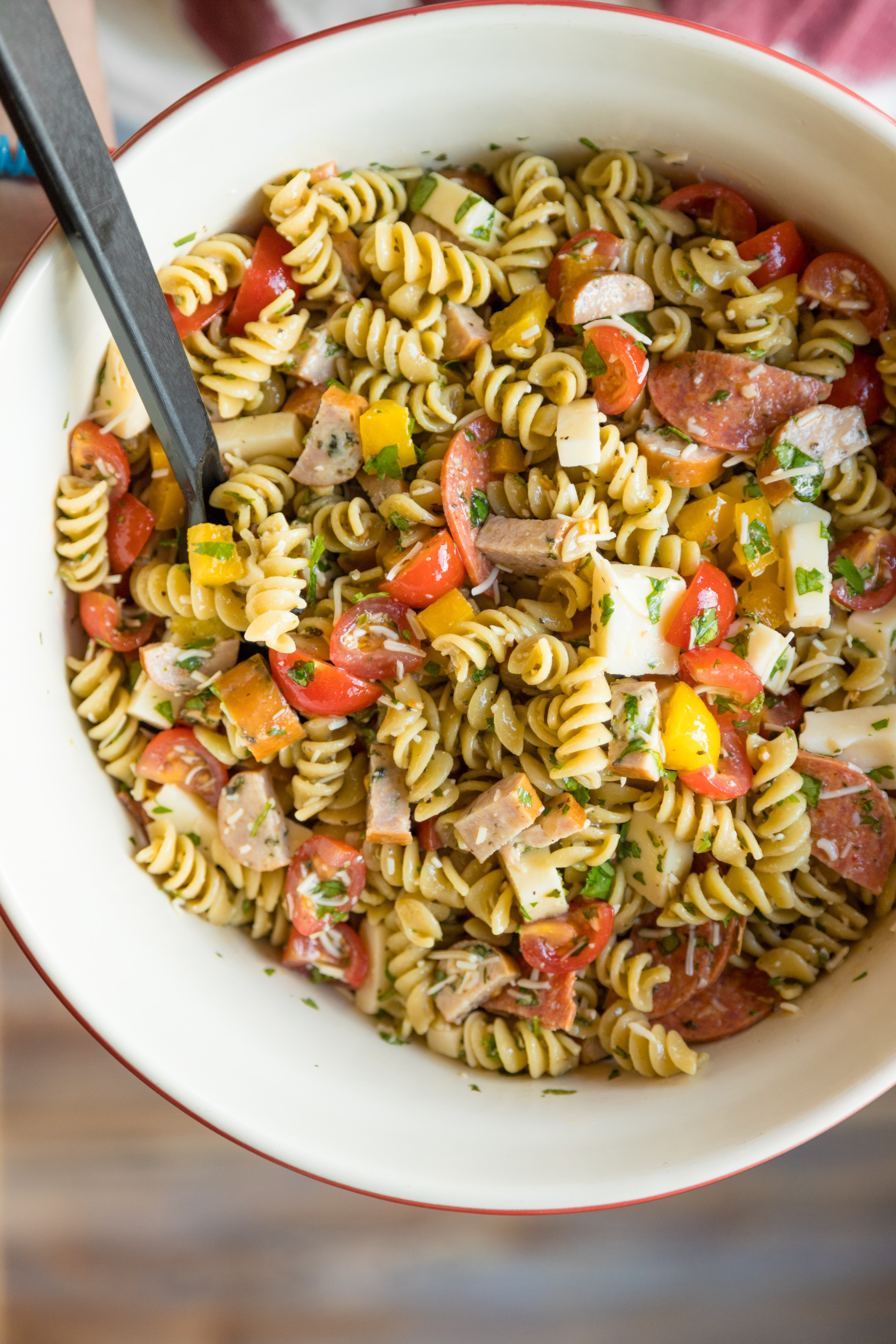 Easy Summer Italian Pasta Salad - Greenridge Farm